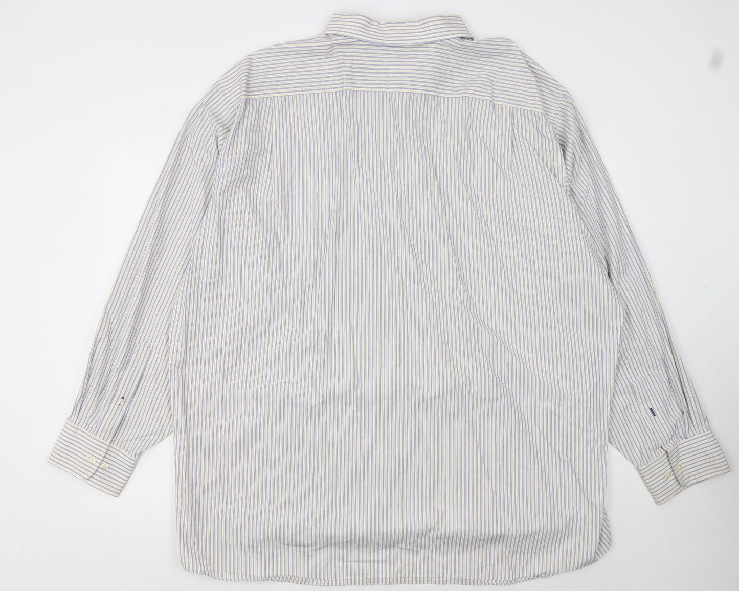 Tommy Hilfiger Women's Multicoloured Striped Long Sleeve Button-Up Shirt Size 20 Tall