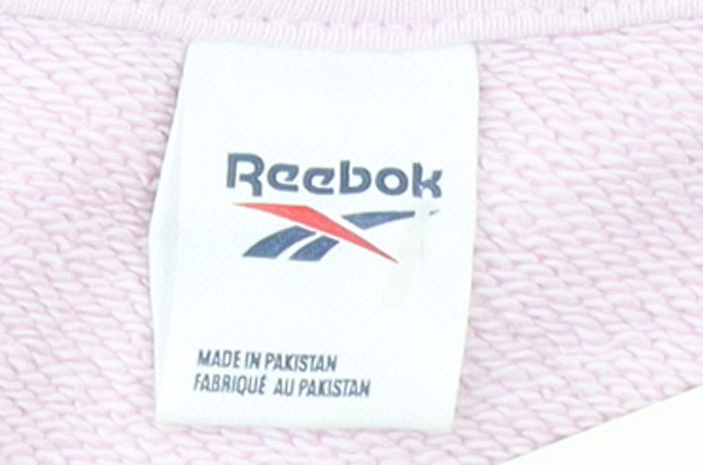 Reebok Womens Pink Crew Neck Pullover Sweatshirt Size M Casual Logo