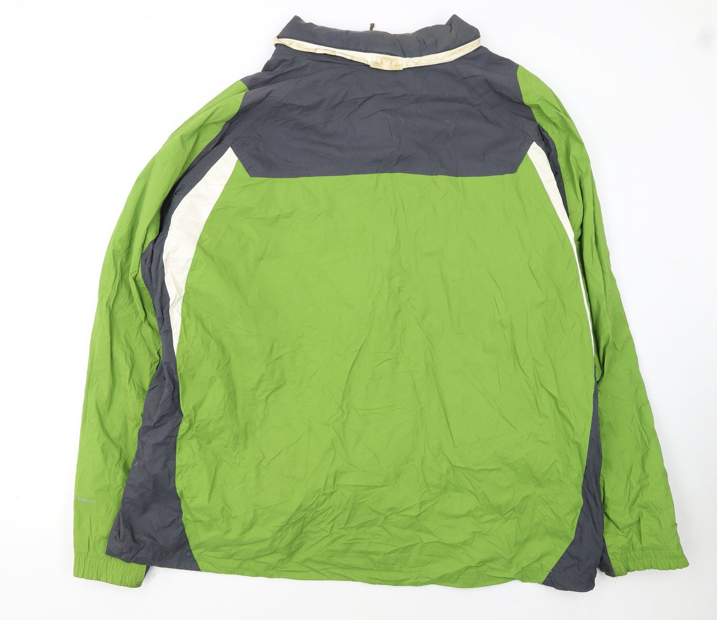 Columbia Men's Green 2XL Waterproof Hooded Outdoor Rain Jacket