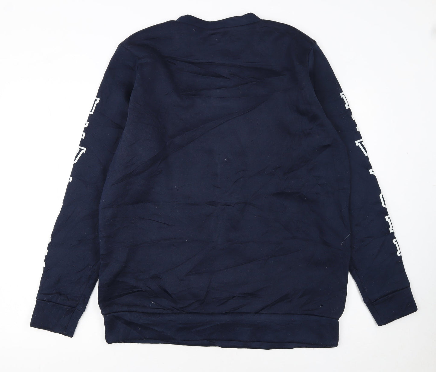 Disney Women Navy Donald Duck New York Pullover Sweatshirt L
