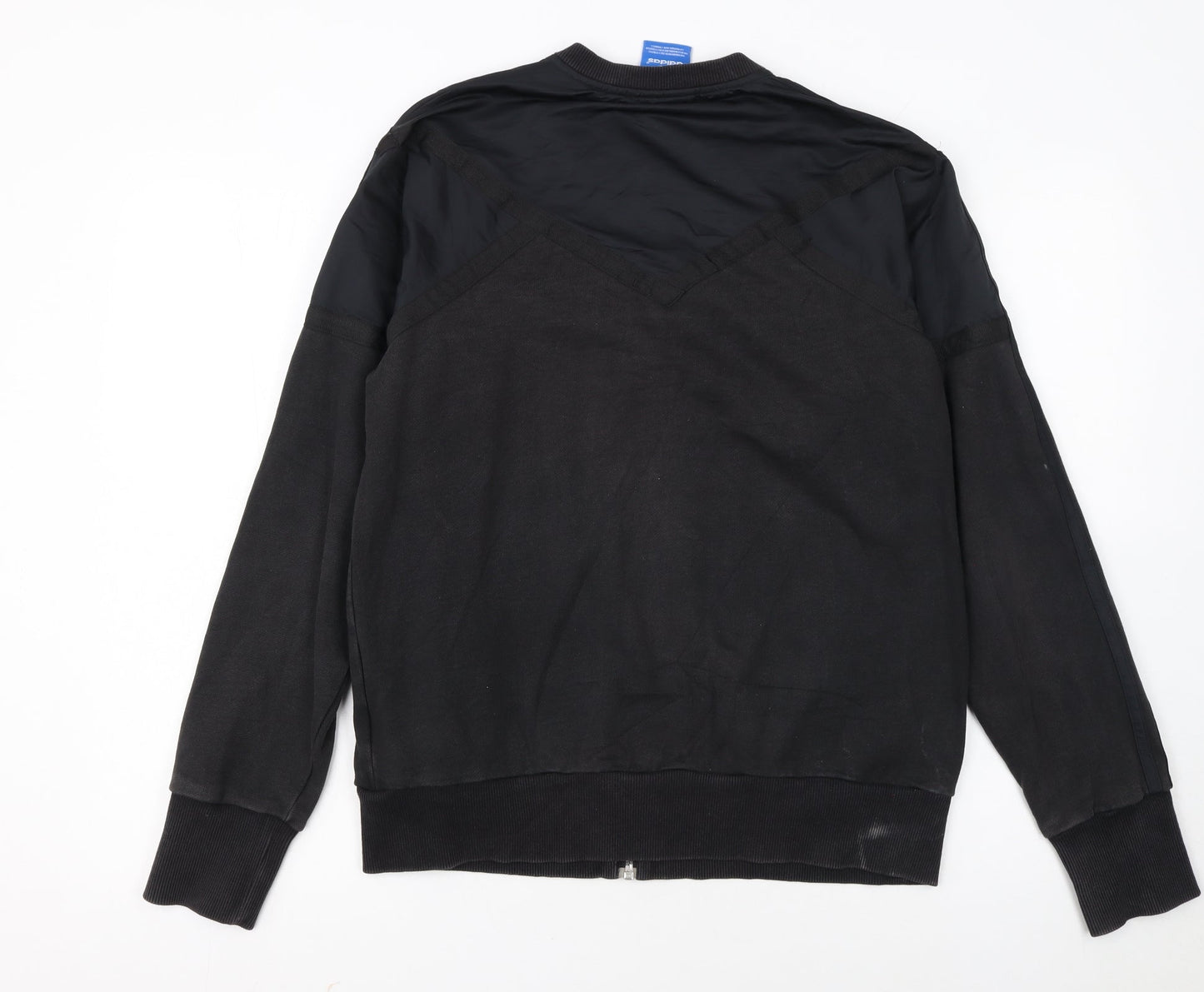 Adidas Men's Black Medium Track Jacket Full Zip Sportswear