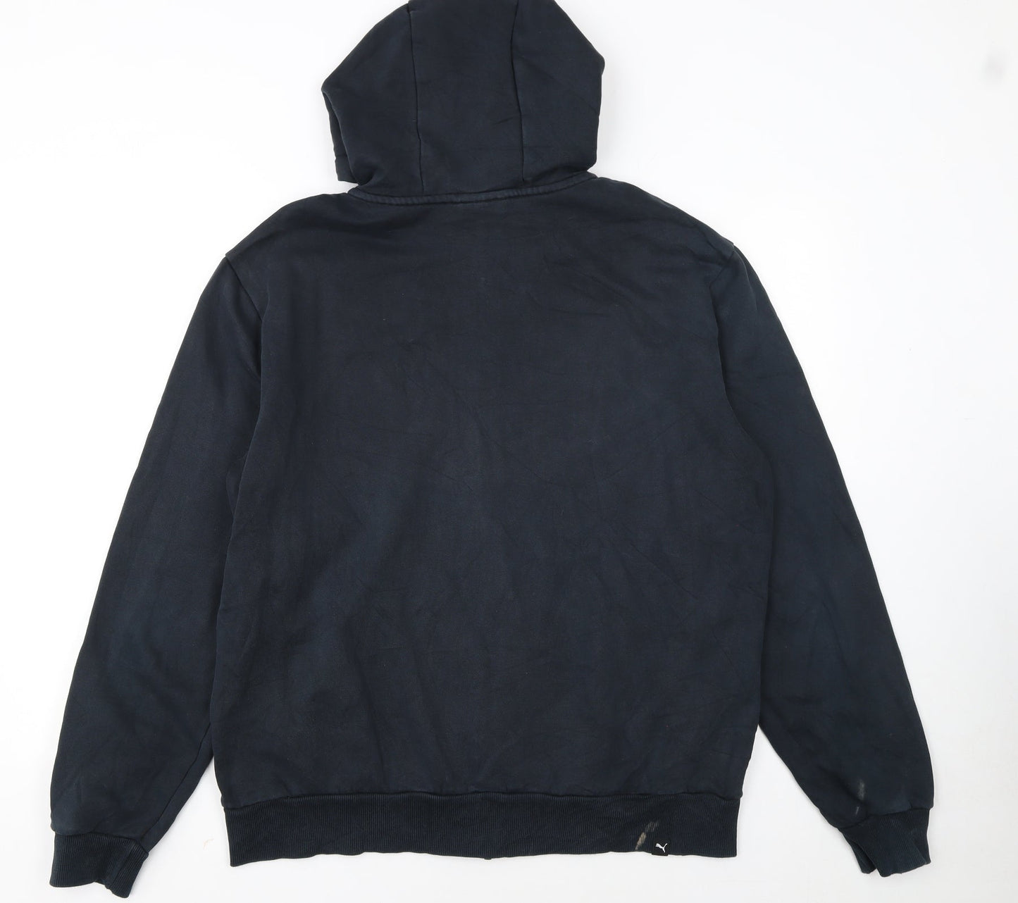 Puma Men's Black Full Zip Hoodie Sweatshirt L Sportswear