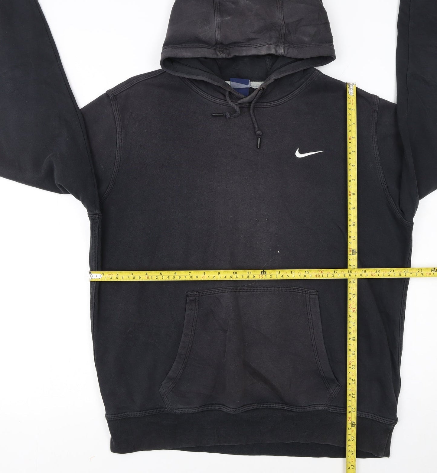 Nike Men's Black Pullover Hoodie L Regular Fit Fleece Sportswear