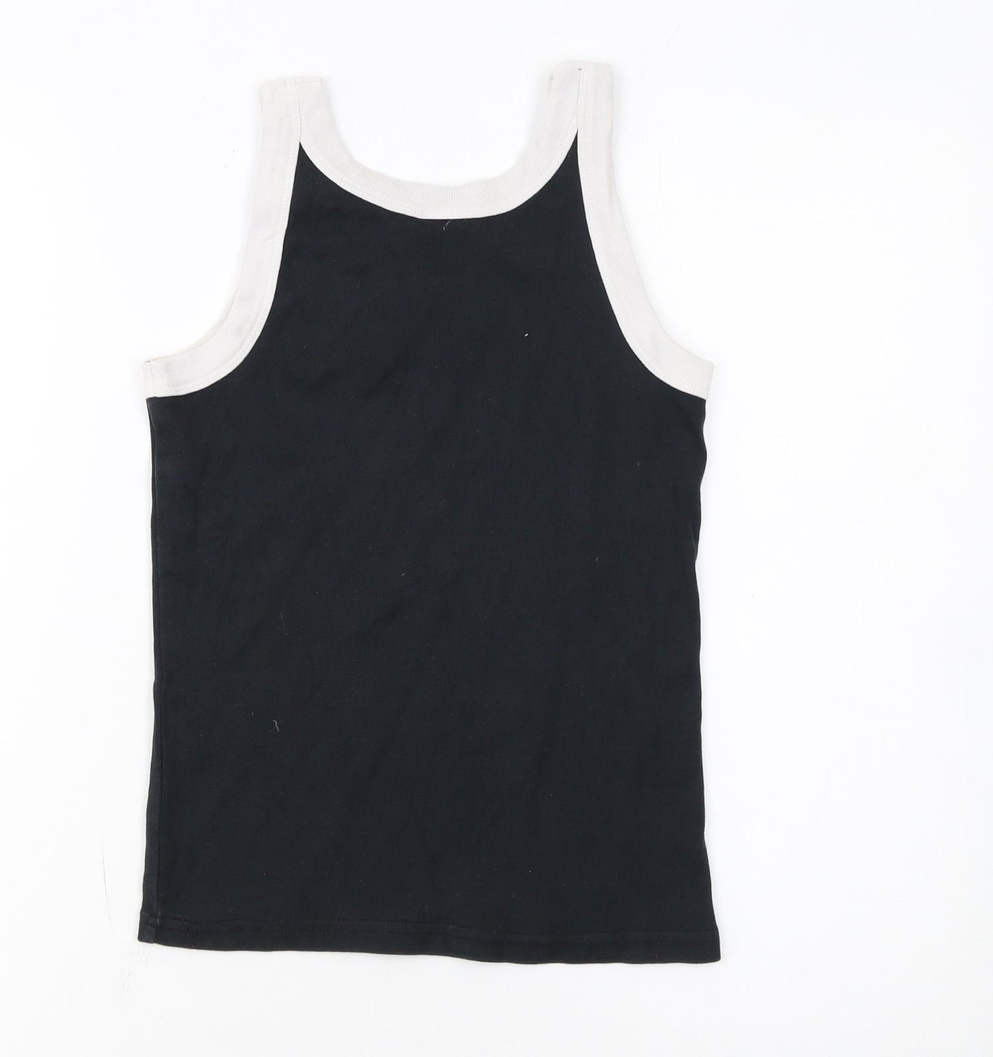 Nike Women Black Tank Top M Basic Sleeveless Cotton Sports Jersey