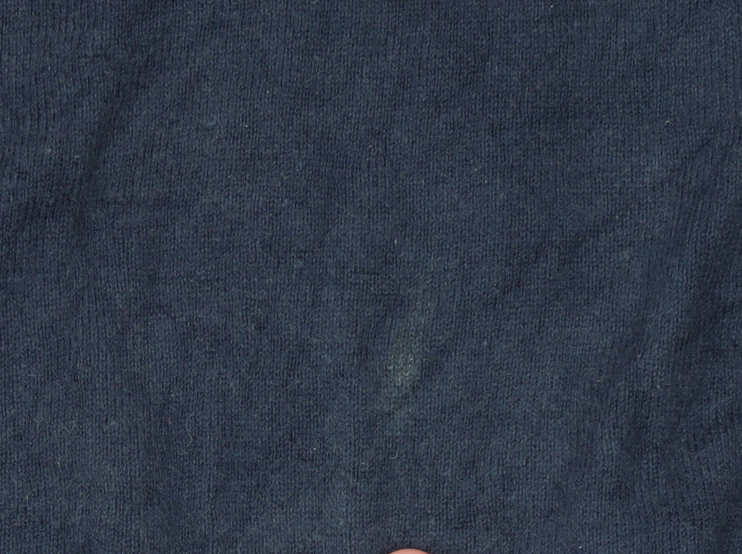 Tommy Hilfiger Men's Blue Cotton Cashmere V-Neck Vest 2XL