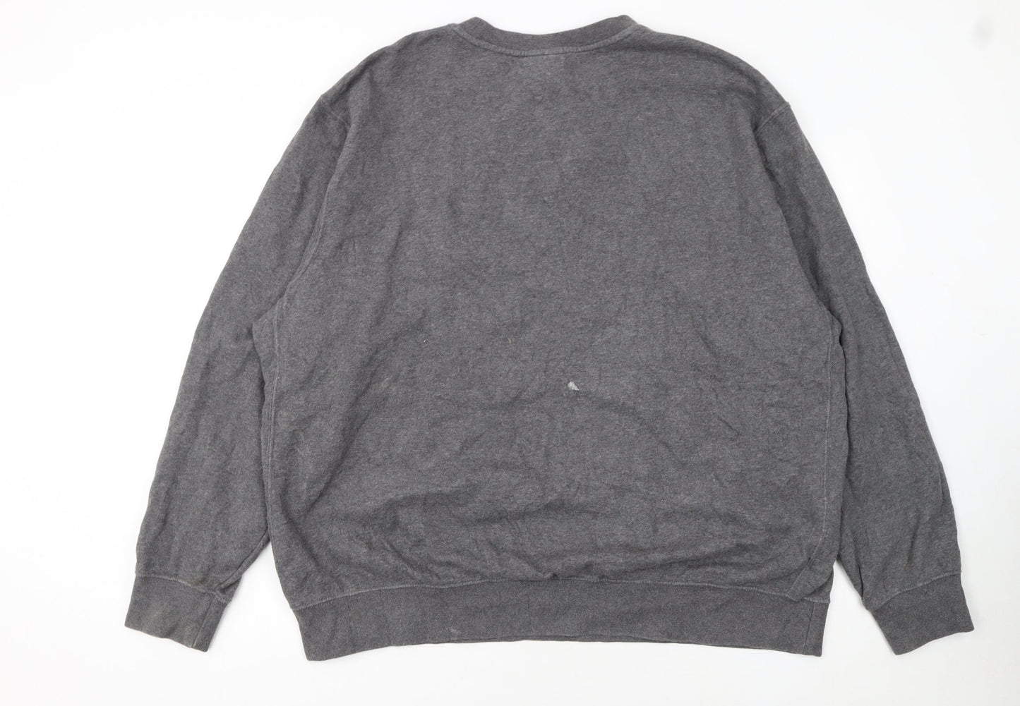 Nike Men's Grey 2XL Pullover Sweatshirt Just Do It Logo Sportswear