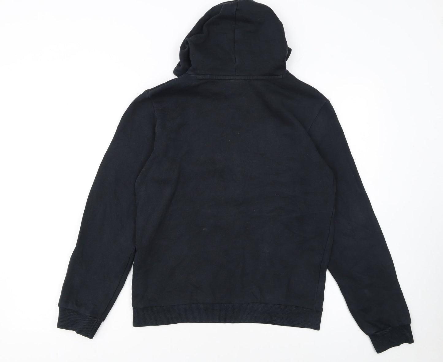 Puma Boys Black Pullover Hoodie 13-14 Years Logo Graphic Fleece Sweatshirt