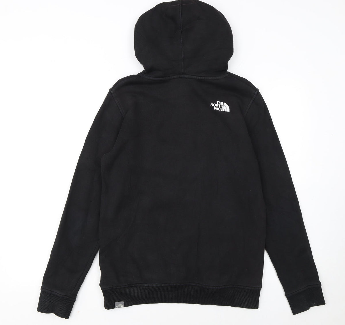 The North Face Boys Black L Pullover Fleece Hoodie Graphic Print