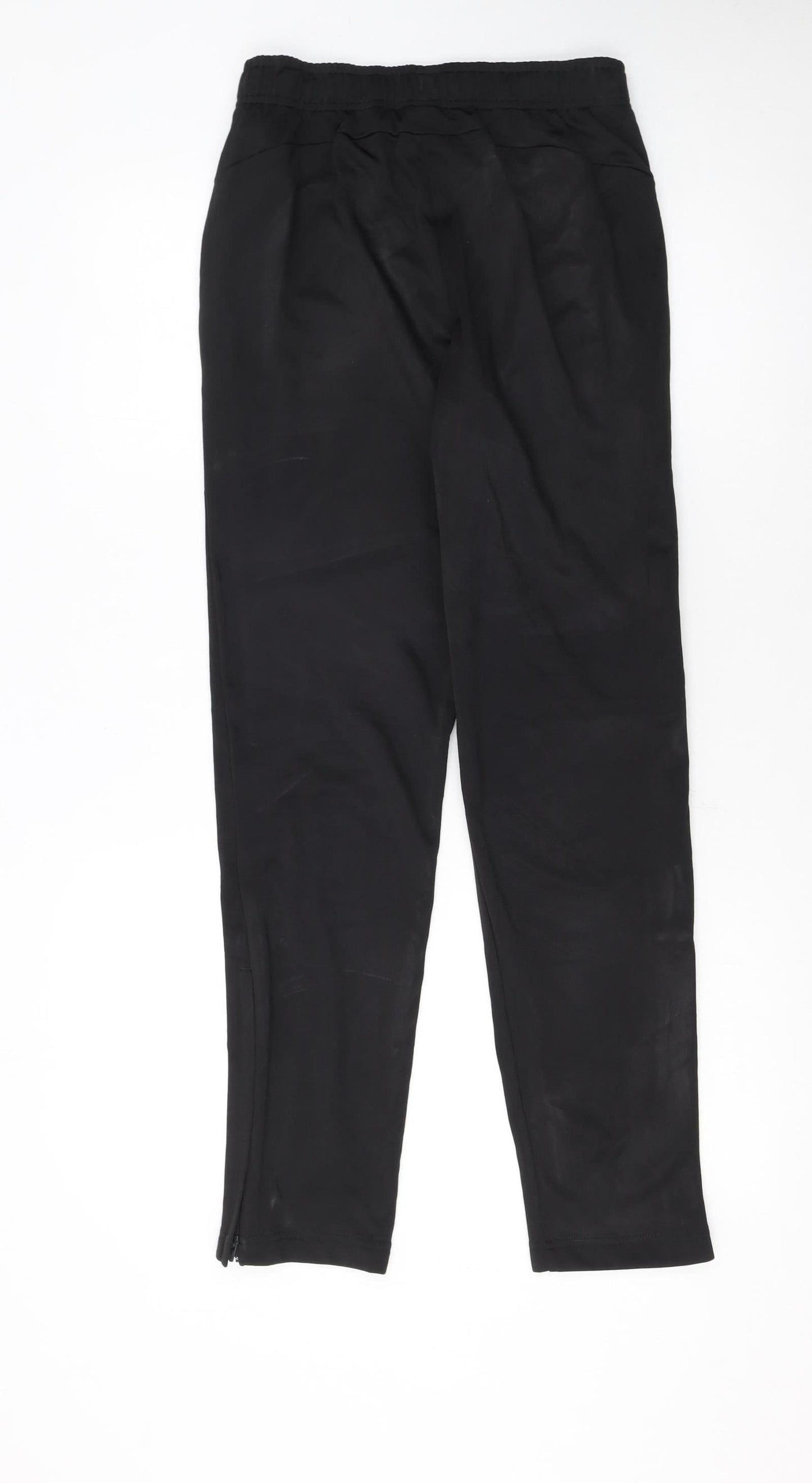 Puma Boys Black Jogger Trousers 13-14 Years 164cm Elastic Waist Activewear