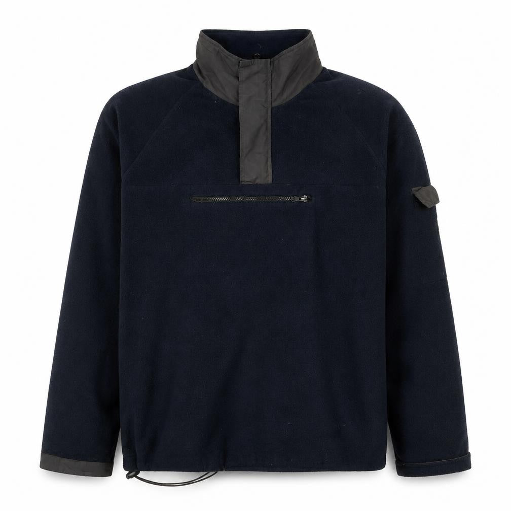 Pepe Jeans Men’s Blue Fleece 1/4 Zip Sweatshirt Size L