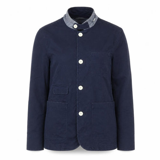 Method London Women's Blue Cotton Blazer Jacket Size 12