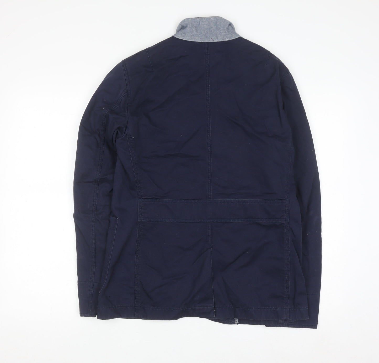 Method London Women's Blue Cotton Blazer Jacket Size 12