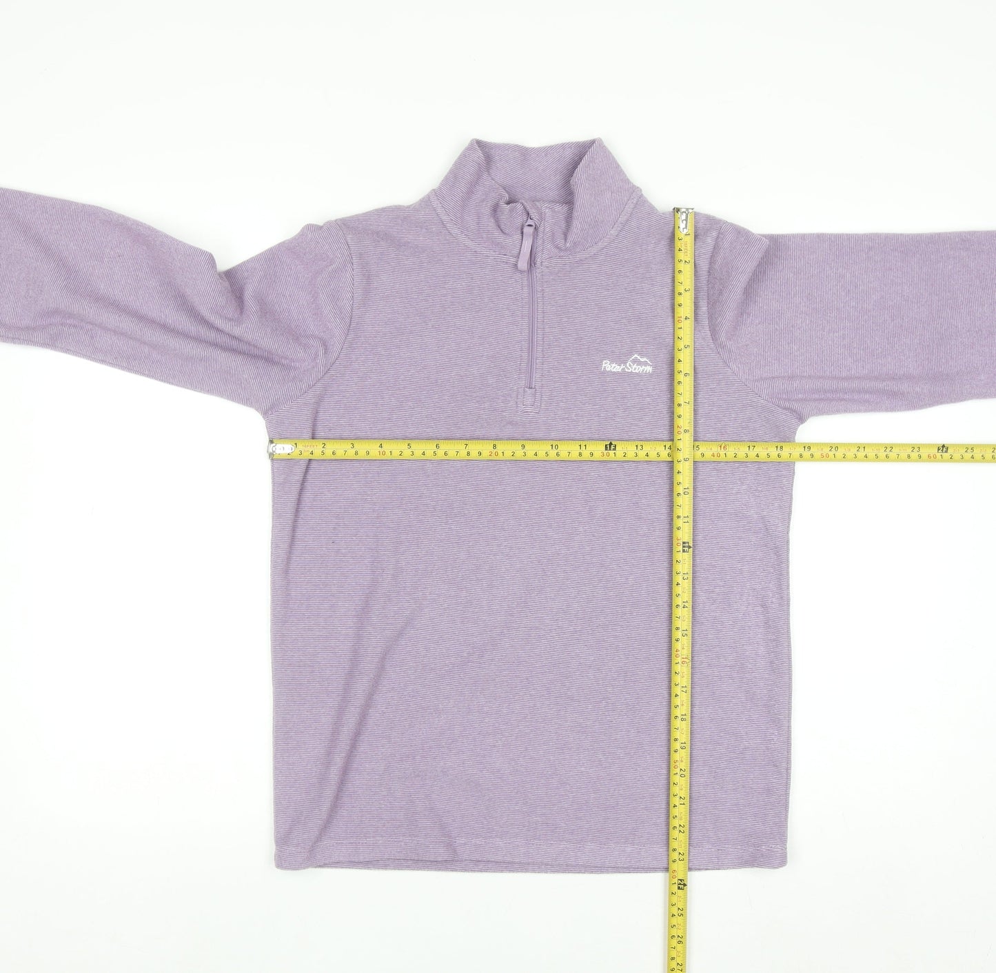 Peter Storm Girls Purple 1/4 Zip Fleece Sweatshirt Size 13 Regular Fit