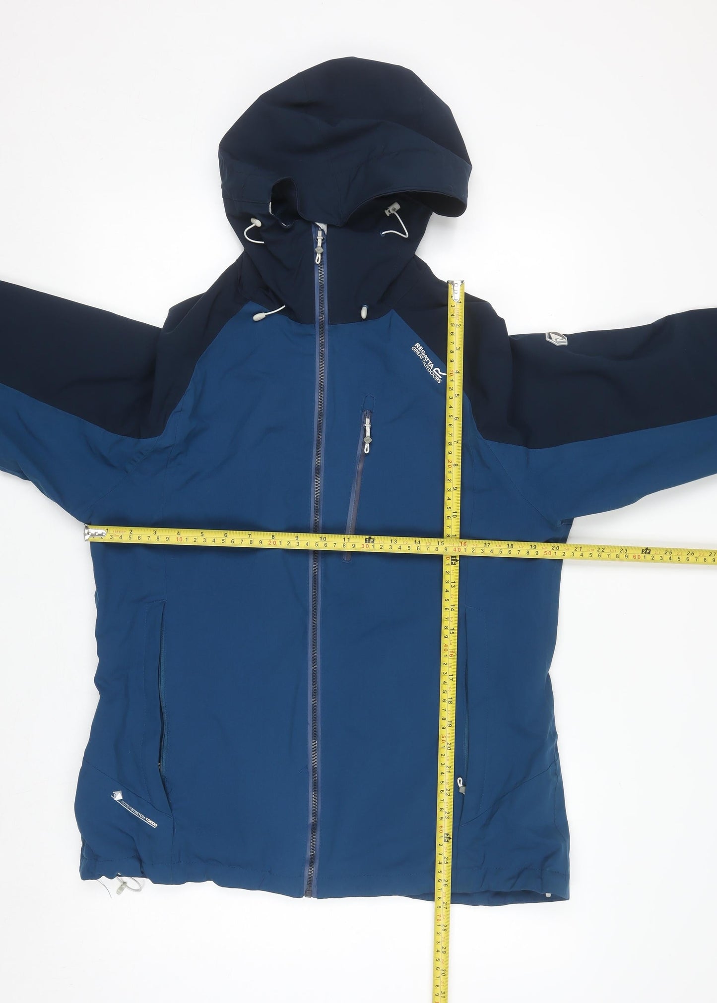 Regatta Women's Blue Waterproof Hooded Outdoor Jacket UK 16