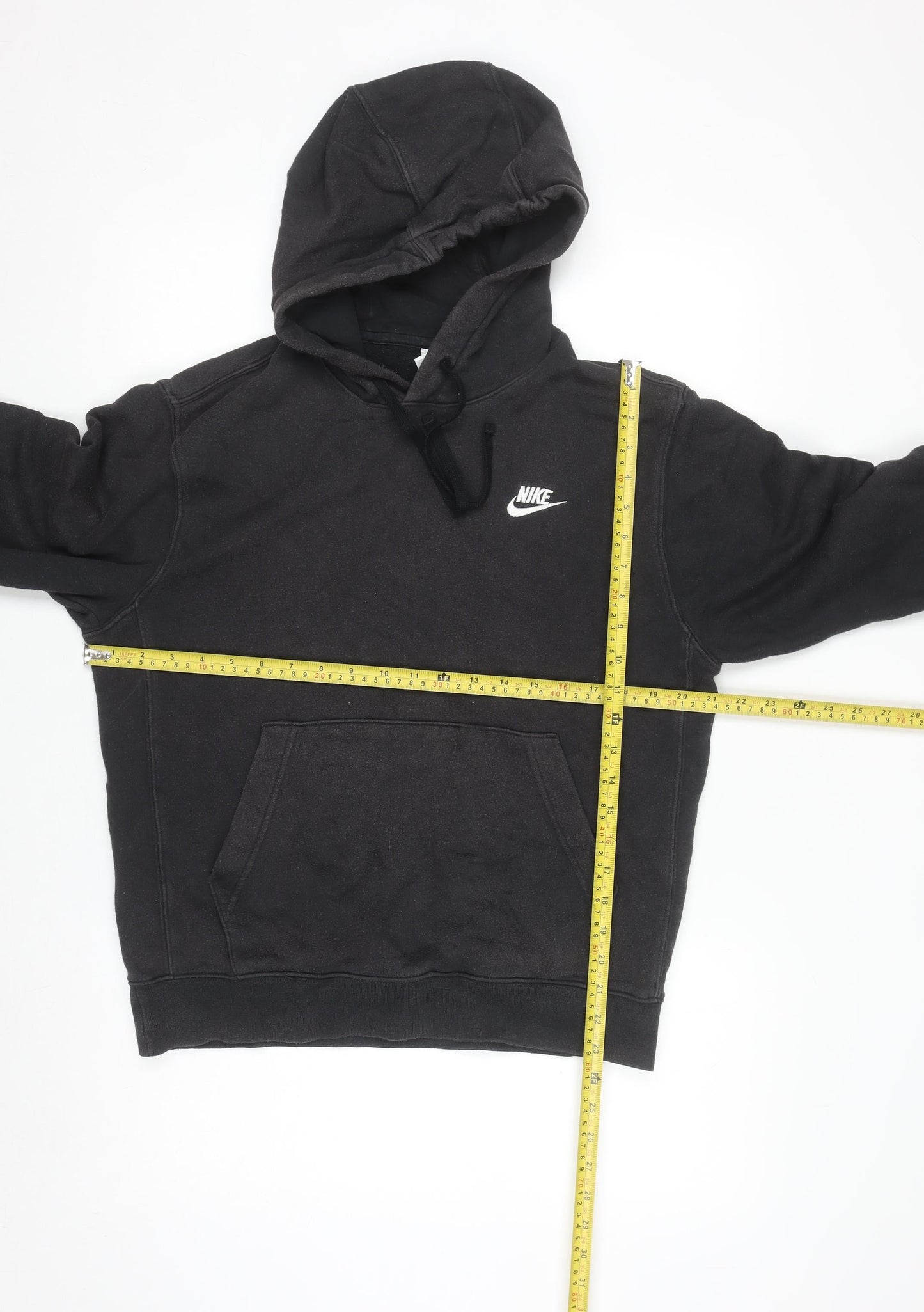 Nike Men's Black Pullover Hoodie Small Regular Fit Fleece Sweatshirt