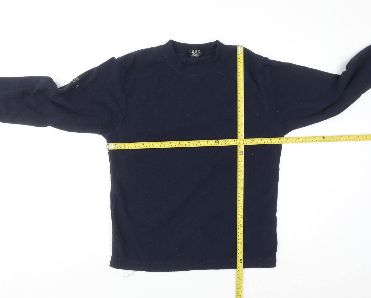 Polartec Men’s Blue Fleece Pullover Sweatshirt Small Regular Fit