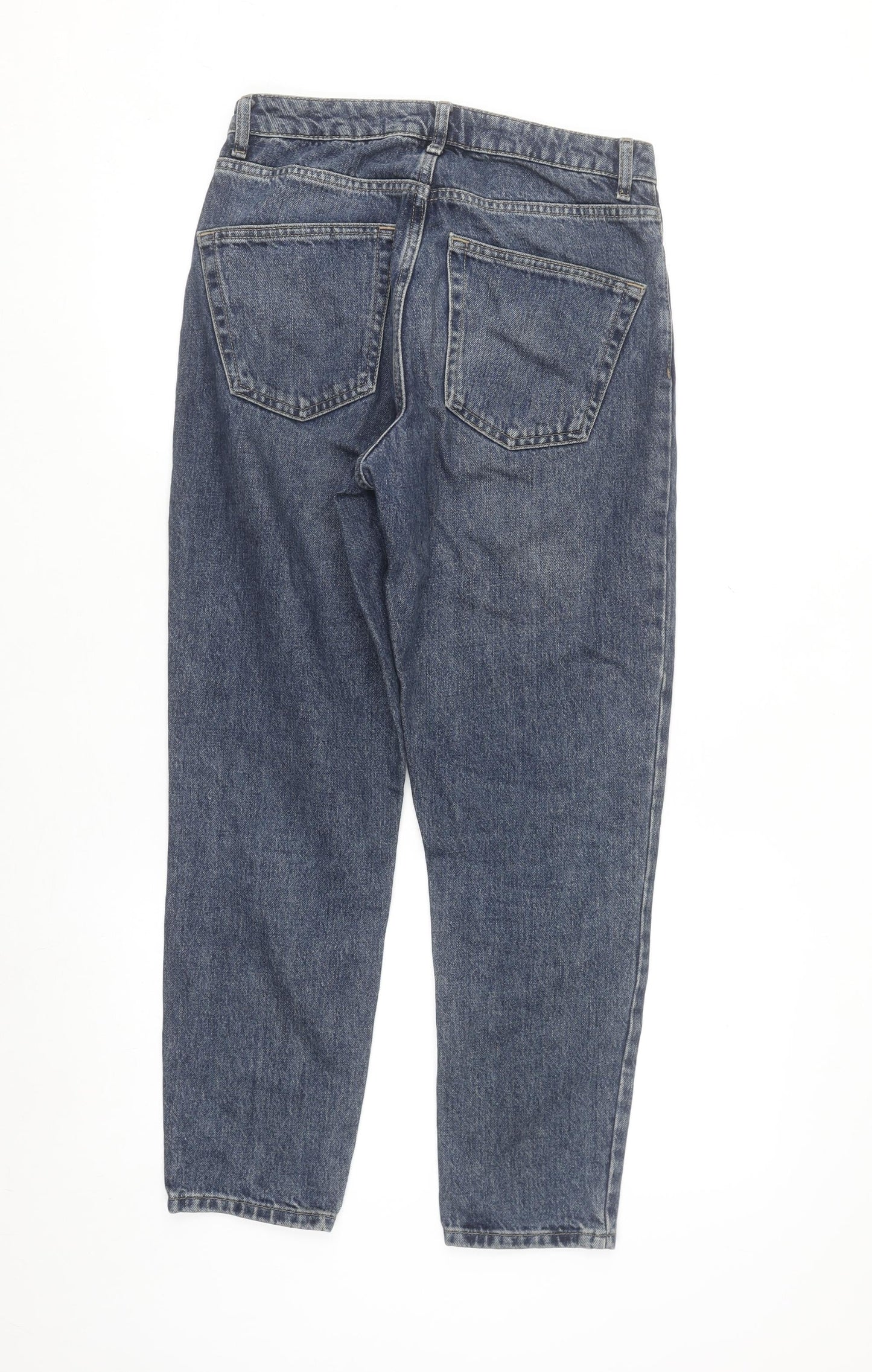 Topshop Women's Blue Mom Jeans Size 10 Regular Fit Denim