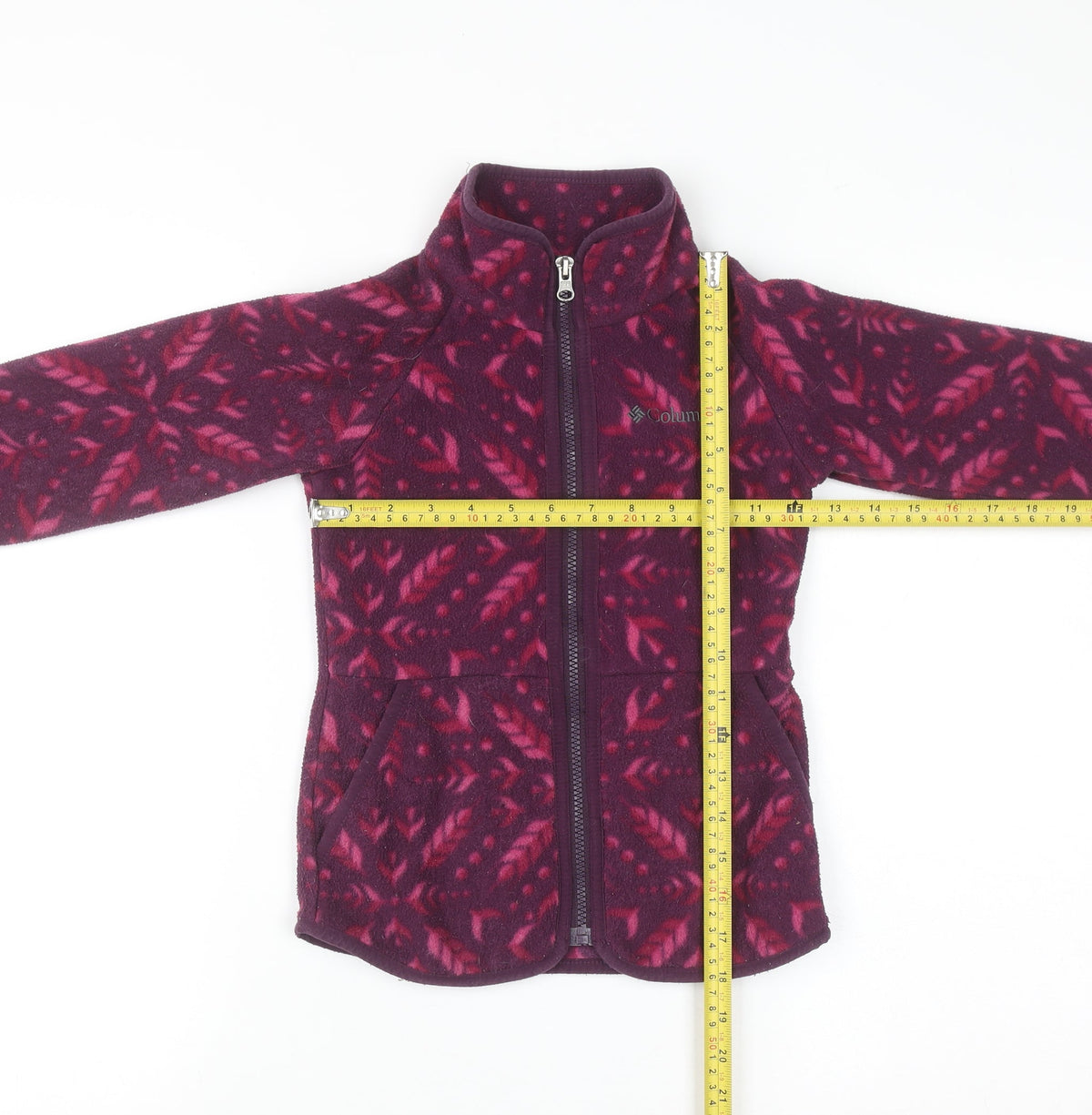 Columbia Girls Purple Fleece Full Zip Frozen II Sweatshirt XS