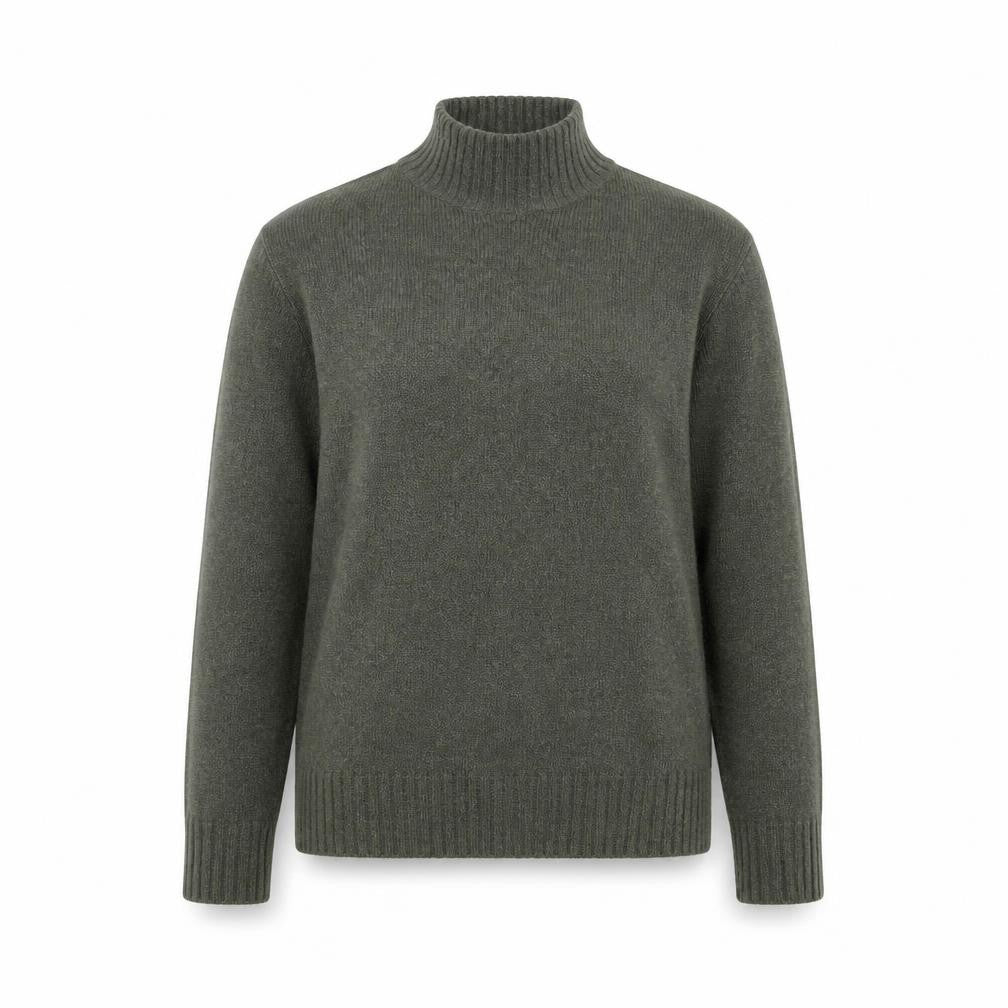 VILA Womens Green Roll Neck Knit Jumper XS