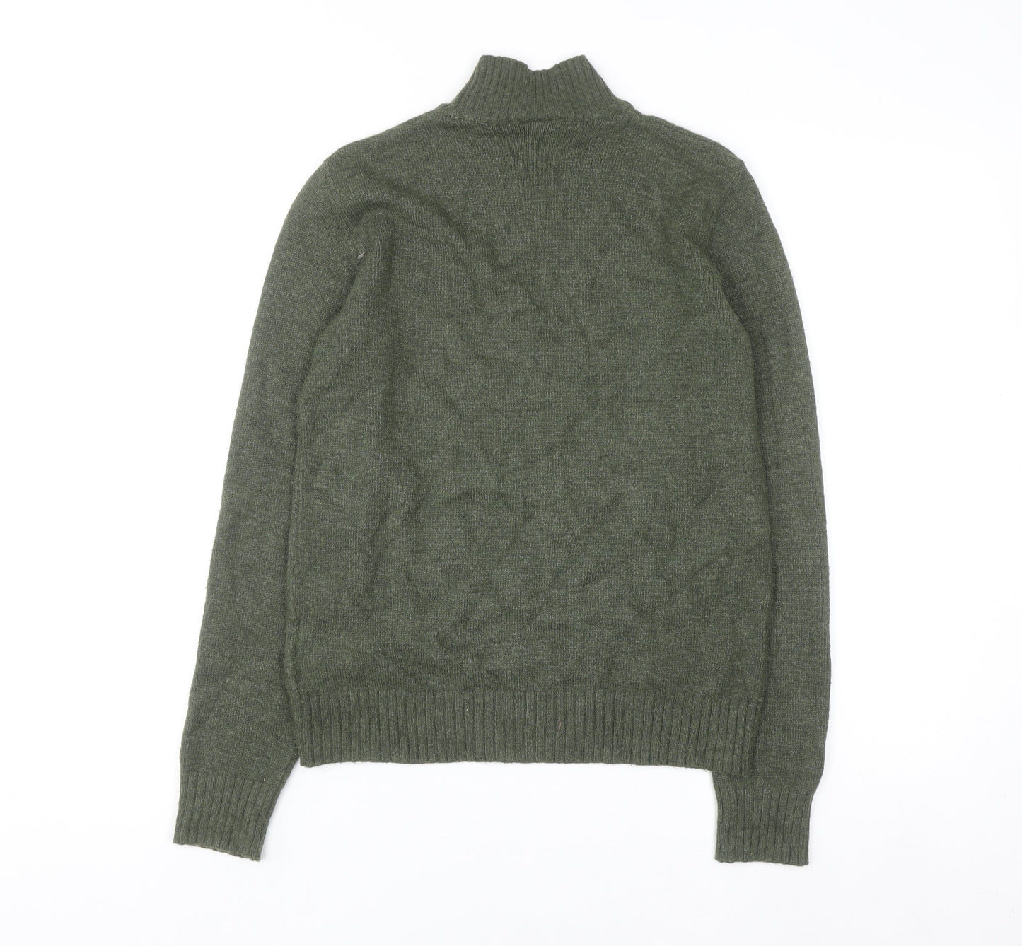 VILA Womens Green Roll Neck Knit Jumper XS