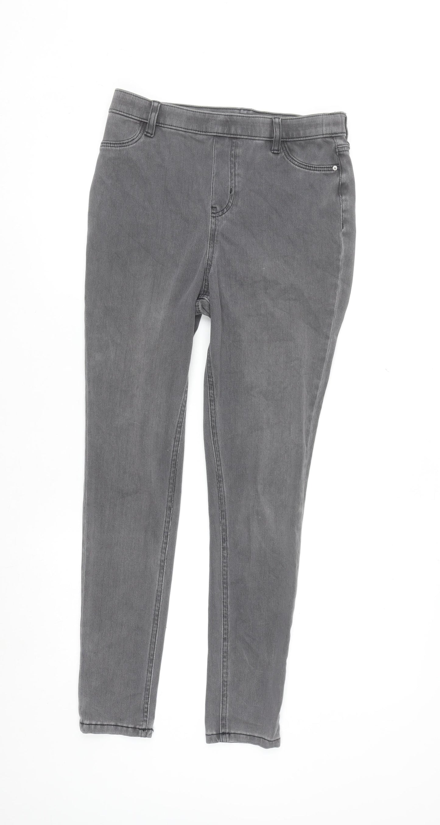 F&F Women’s Grey Skinny Jeans Size 12 Stretch Denim