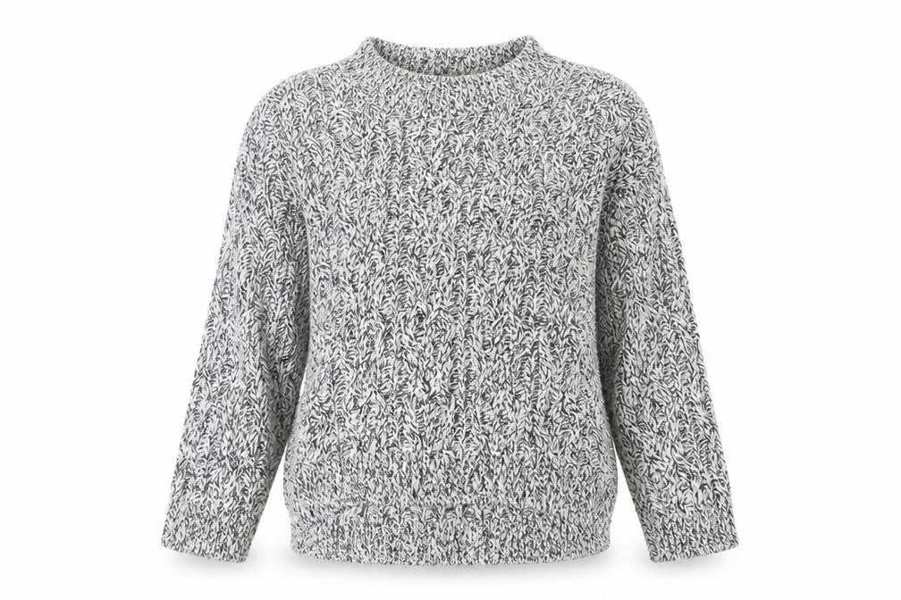 H&M Womens Grey Chunky Knit Pullover Jumper XS