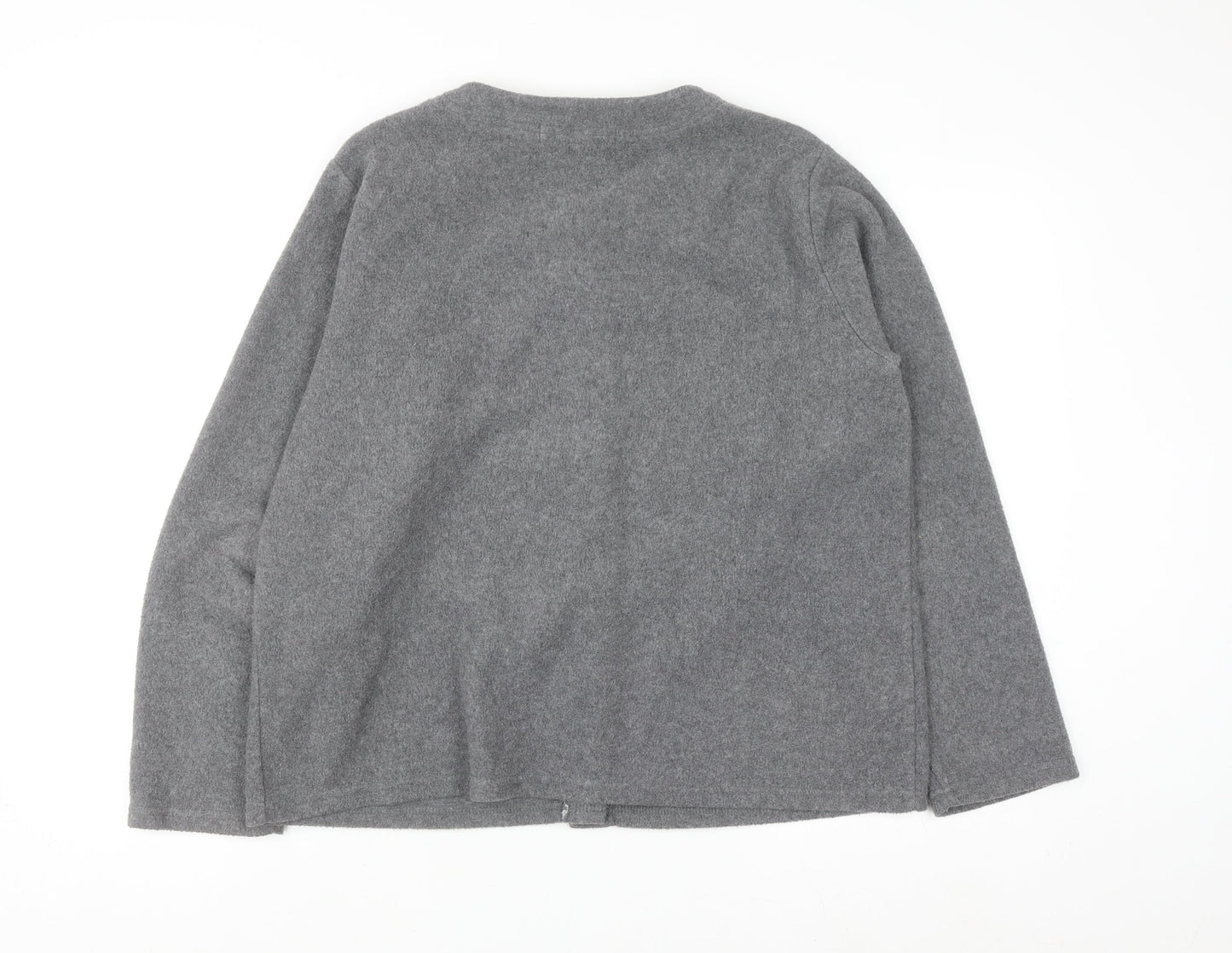 Chinawear Women's Grey Long Sleeve Cardigan L Vintage Knit
