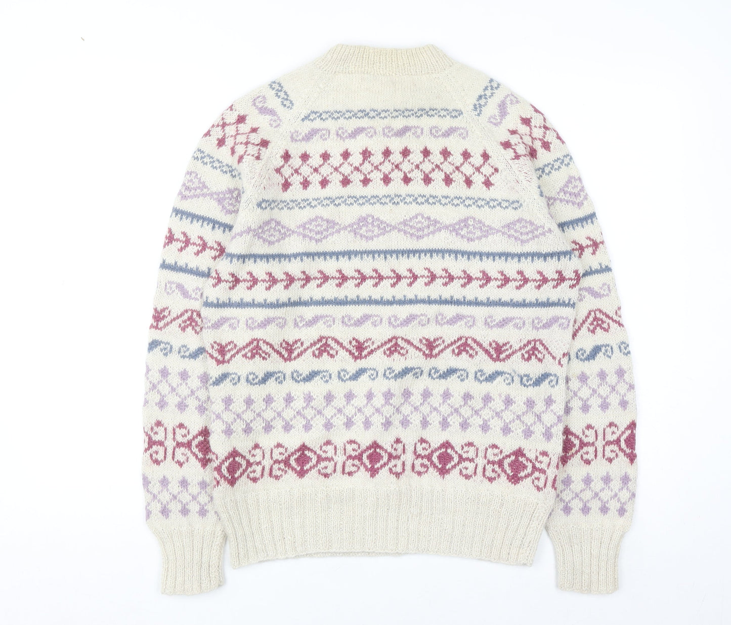 Fotrama Women's Multicoloured Alpaca Fair Isle Jumper M