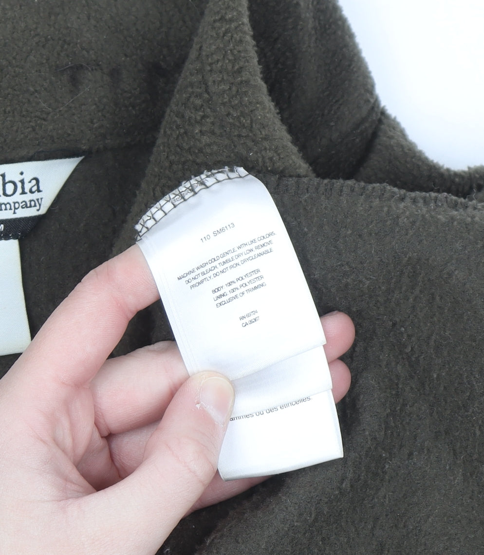 Columbia Men's Brown Fleece Full Zip Sweatshirt Jacket L