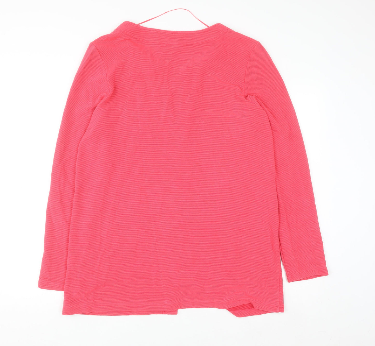 Street One Women's Pink Long Sleeve Open Cardigan Size 16