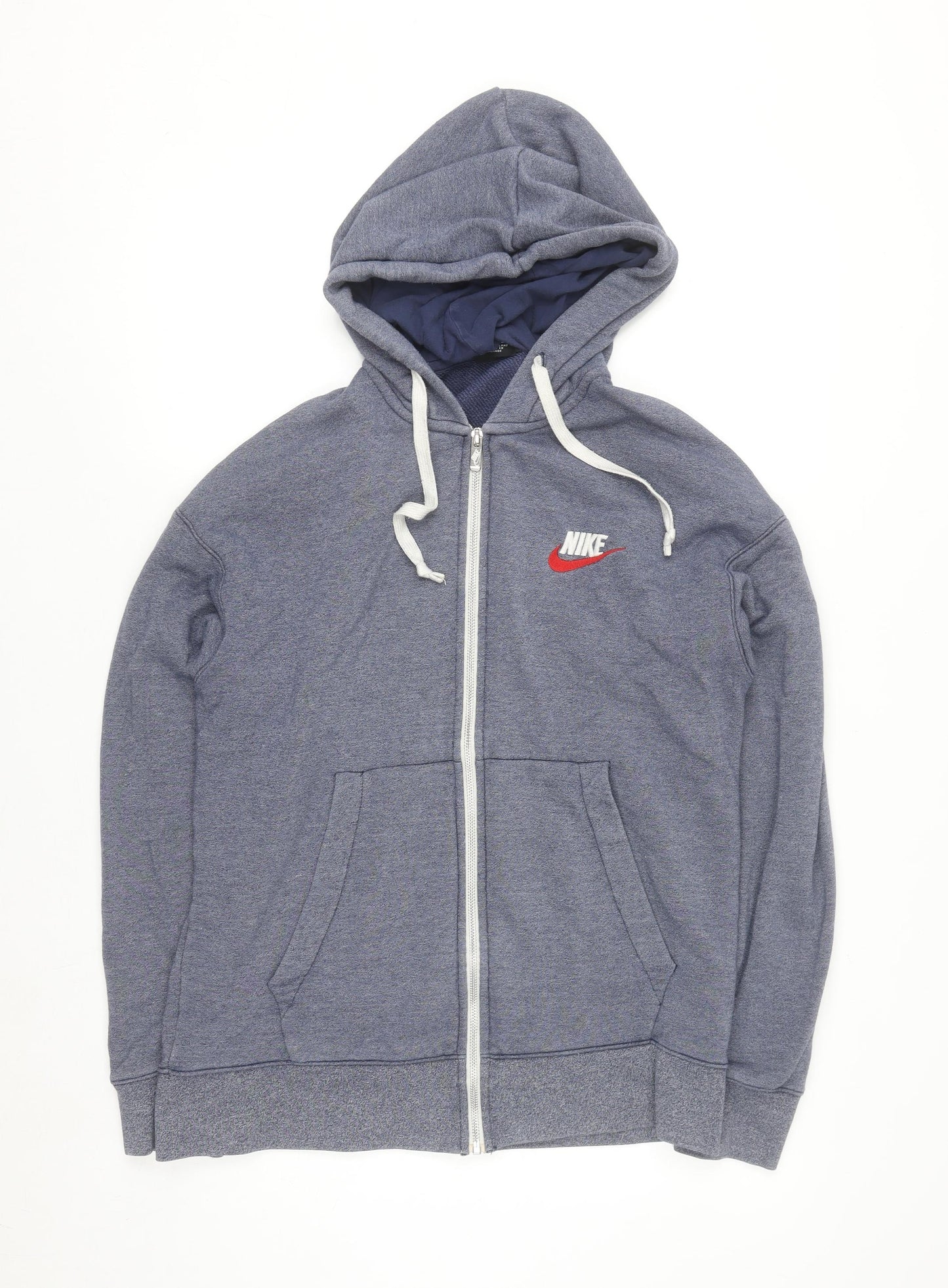 Nike Men's Blue Full Zip Hoodie Medium Sportswear