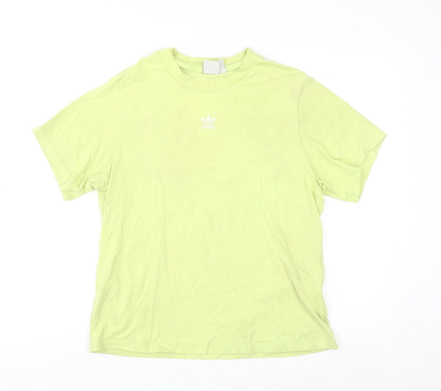 Adidas Women's Green Short Sleeve Basic Cotton T-Shirt Size 10