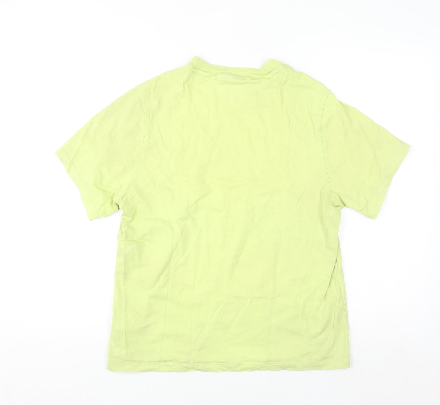 Adidas Women's Green Short Sleeve Basic Cotton T-Shirt Size 10