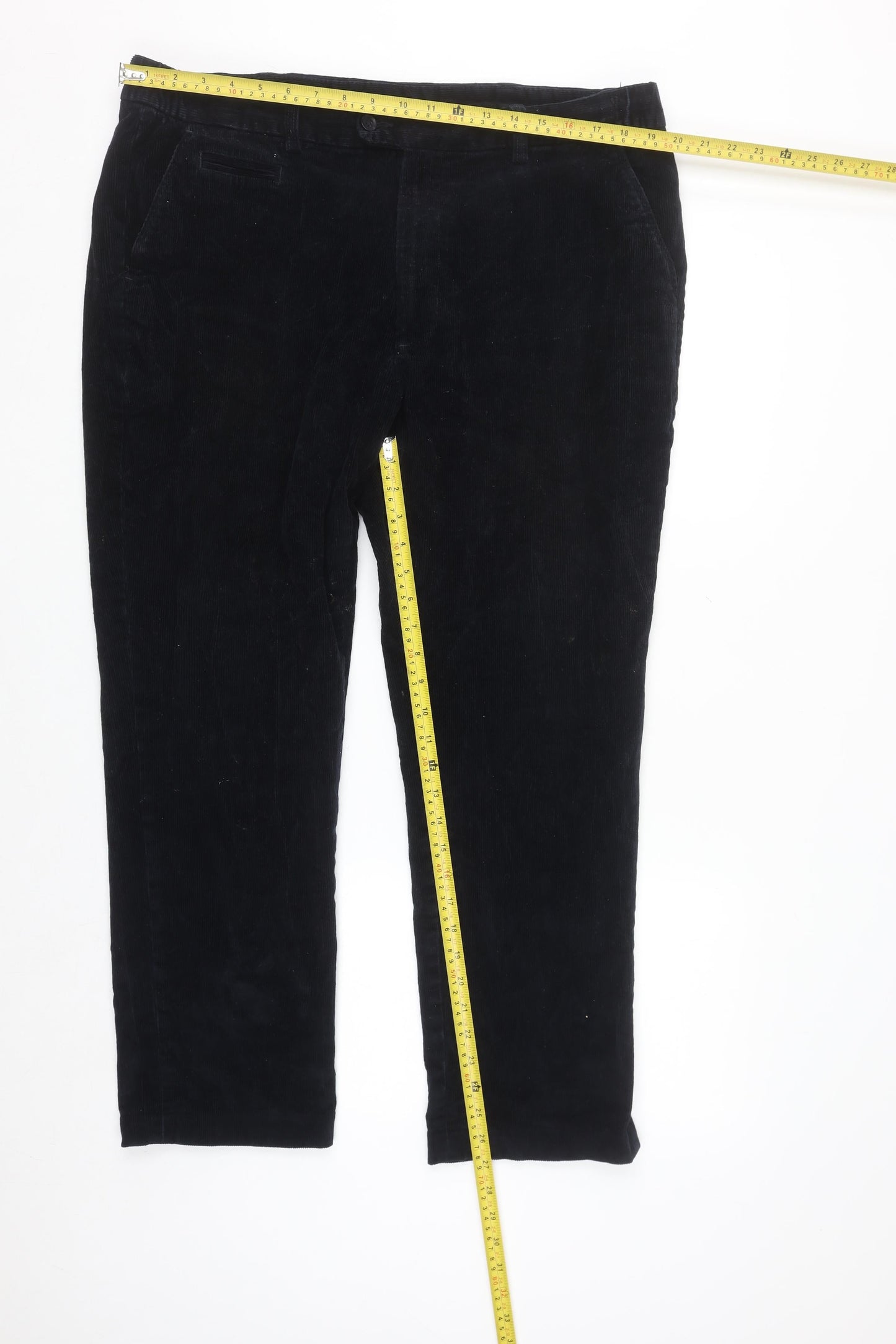 Dunnes Stores Men's Navy Corduroy Chino Trousers Size 40 Regular
