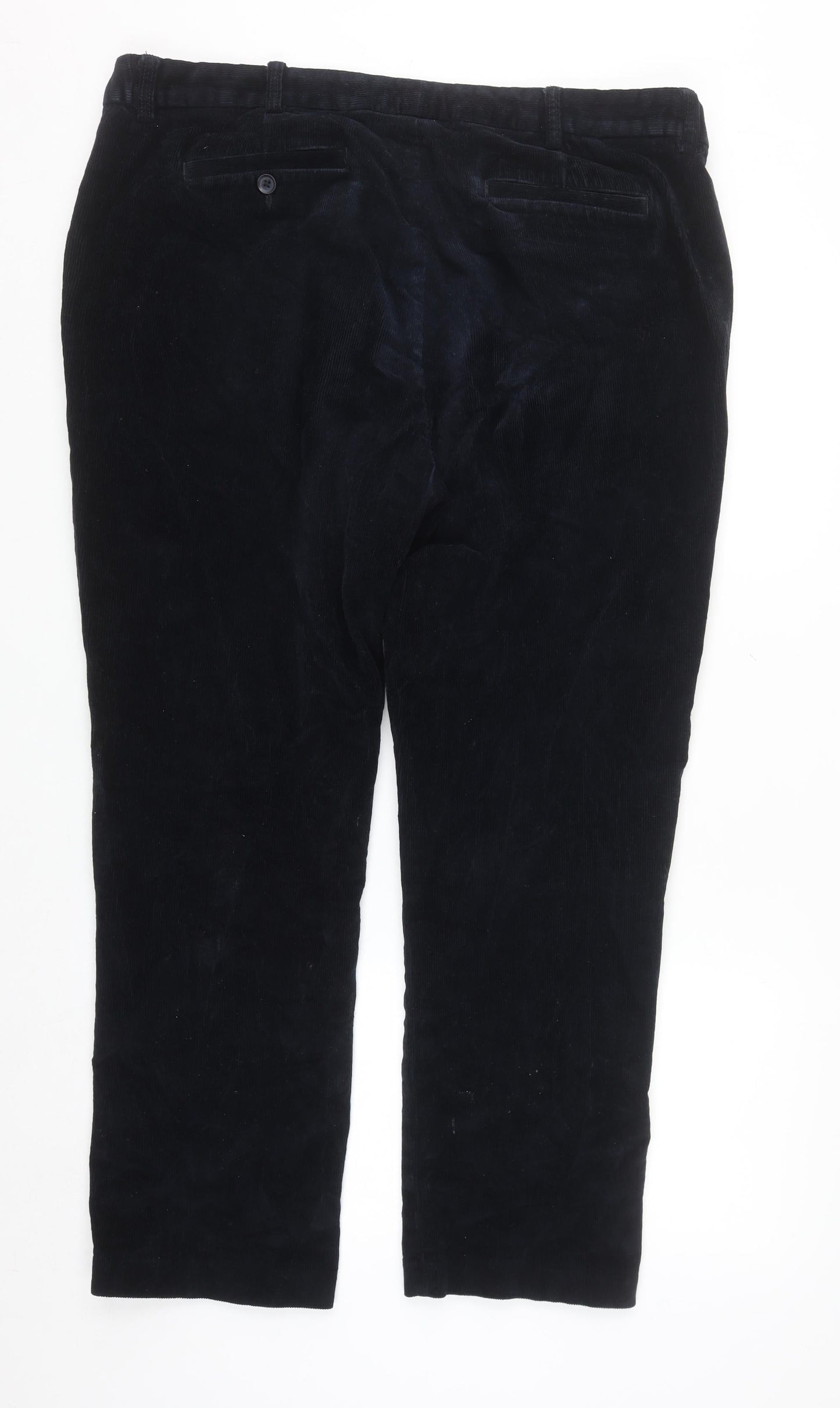 Dunnes Stores Men's Navy Corduroy Chino Trousers Size 40 Regular