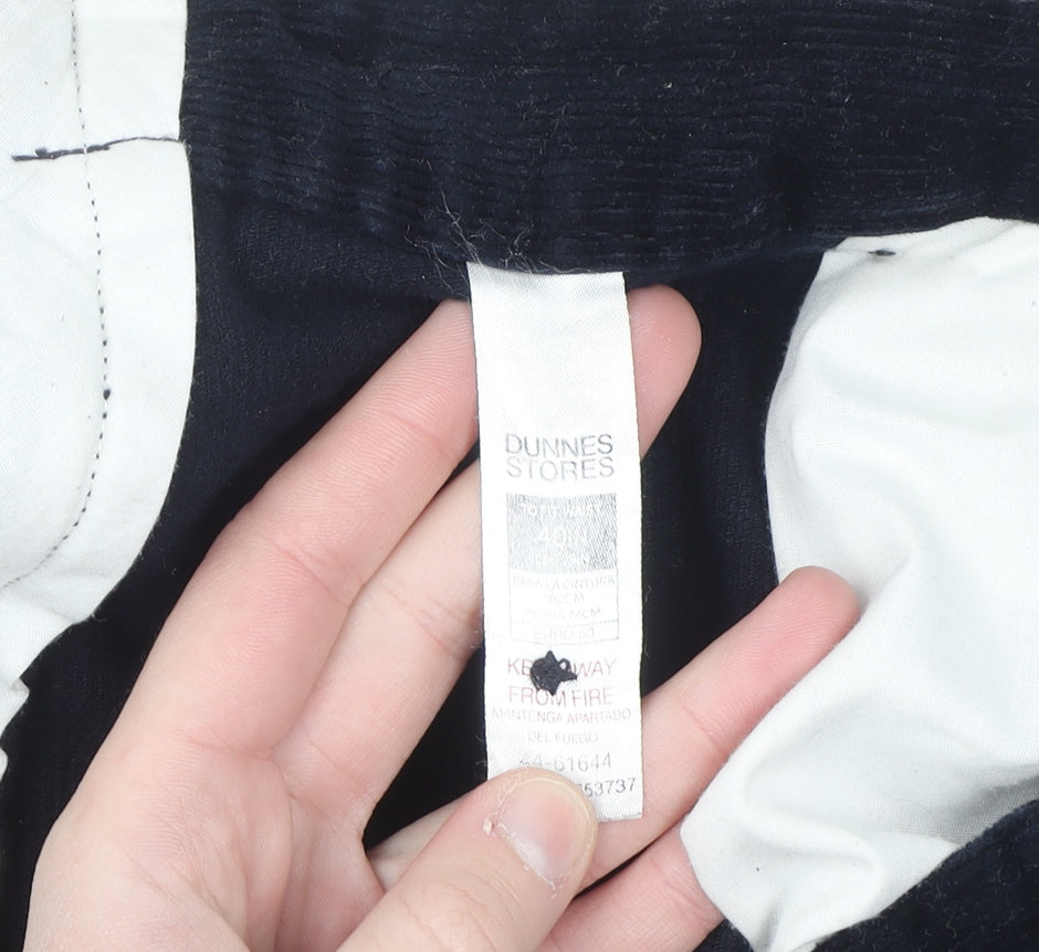Dunnes Stores Men's Navy Corduroy Chino Trousers Size 40 Regular