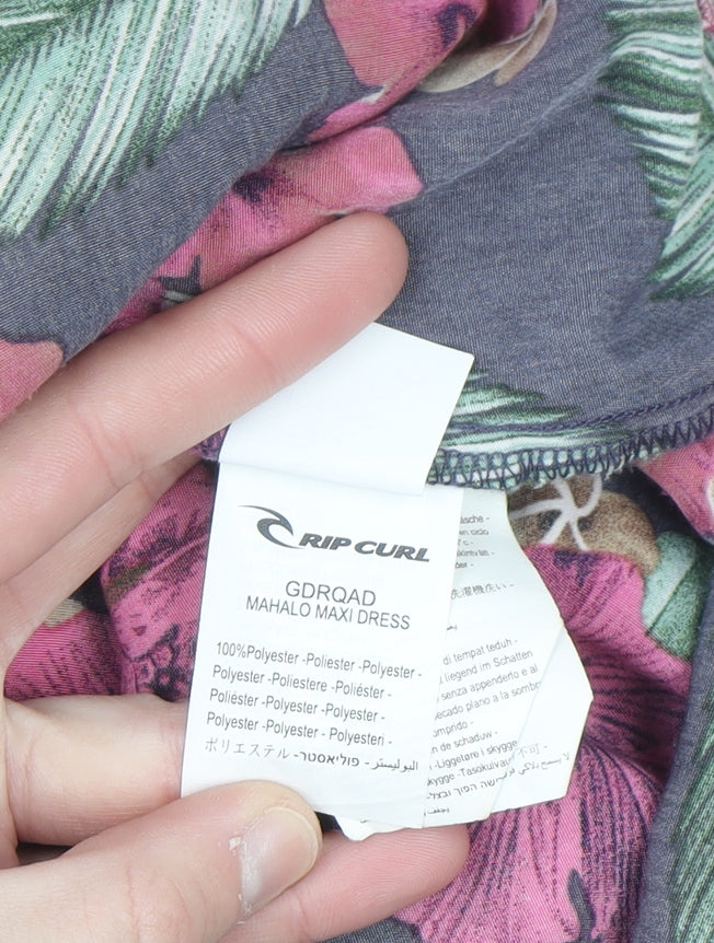 Rip Curl Womens Multicoloured Floral Maxi Dress Size 10