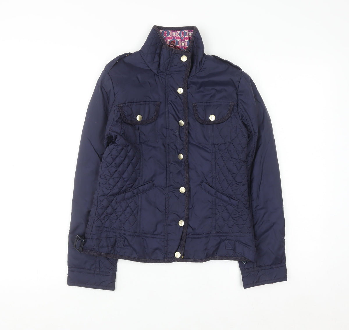 Baker by Ted Baker Girls Blue Quilted Jacket Age 11 Padded Mid-Length Coat