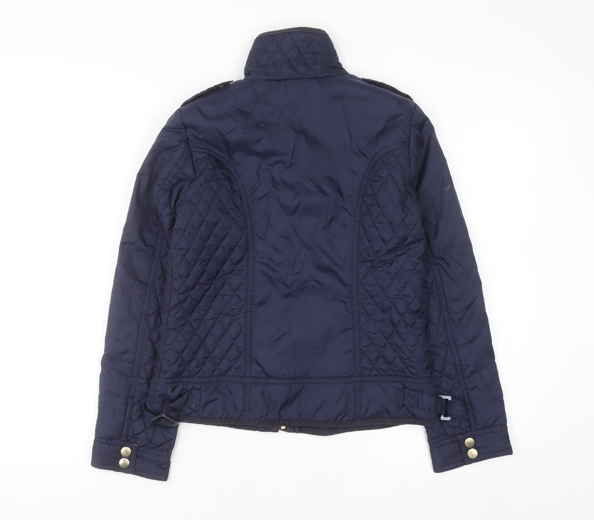 Baker by Ted Baker Girls Blue Quilted Jacket Age 11 Padded Mid-Length Coat