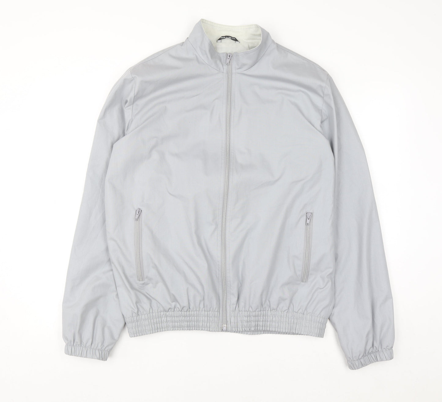 Marks and Spencer Mens Grey 40in Bomber Jacket Full Zip Vintage