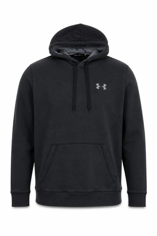 Under Armour Men's Black Pullover Hoodie L Relaxed Fit Sportswear