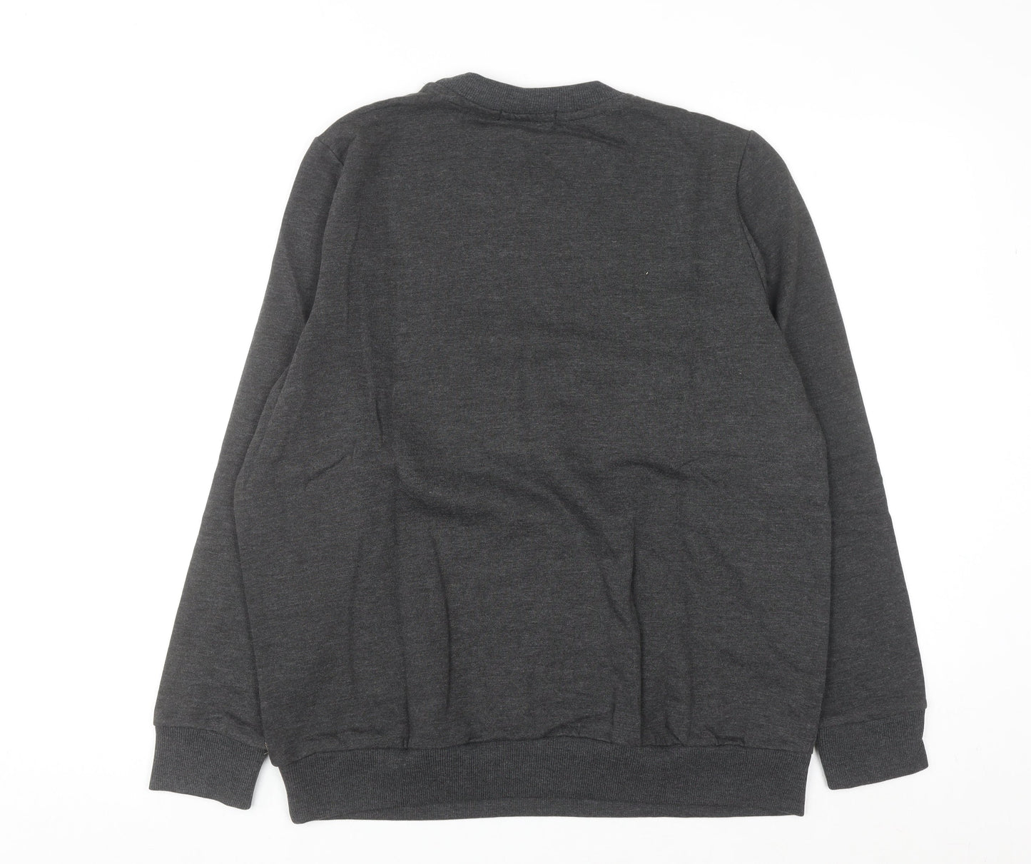 Avenue Women Grey Christmas Graphic Pullover Sweatshirt Size 16-18