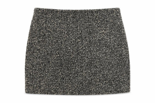H&M Women’s Grey Tweed Wool Pencil Skirt Size 14