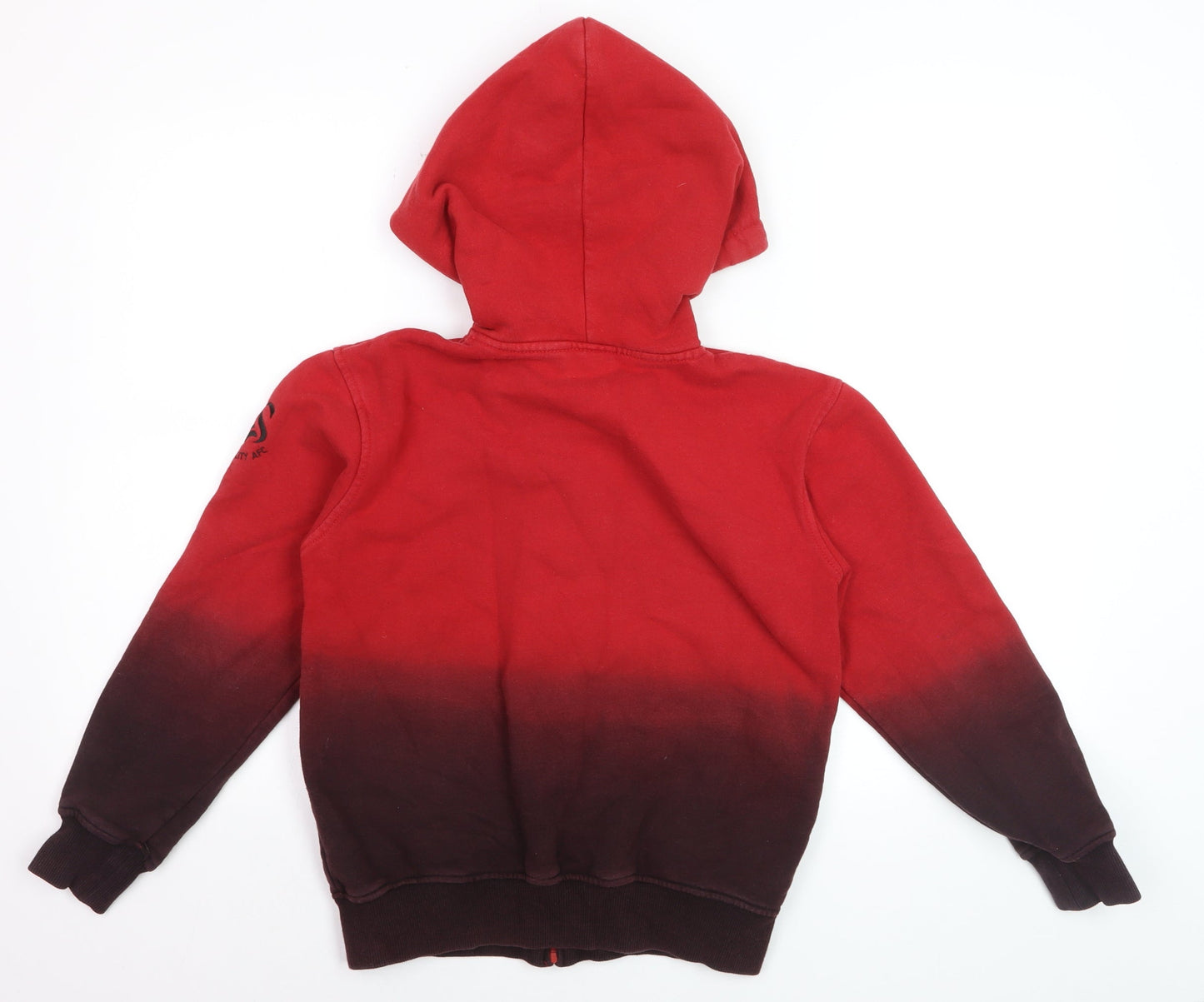 Swansea City AFC Boys Red Full Zip Hoodie 11-12 Years Gradient Football Fanwear