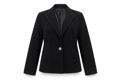 Reflections Women's Black Size 12 Classic Single-Breasted Blazer