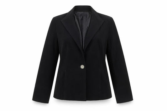 Reflections Women's Black Size 12 Classic Single-Breasted Blazer