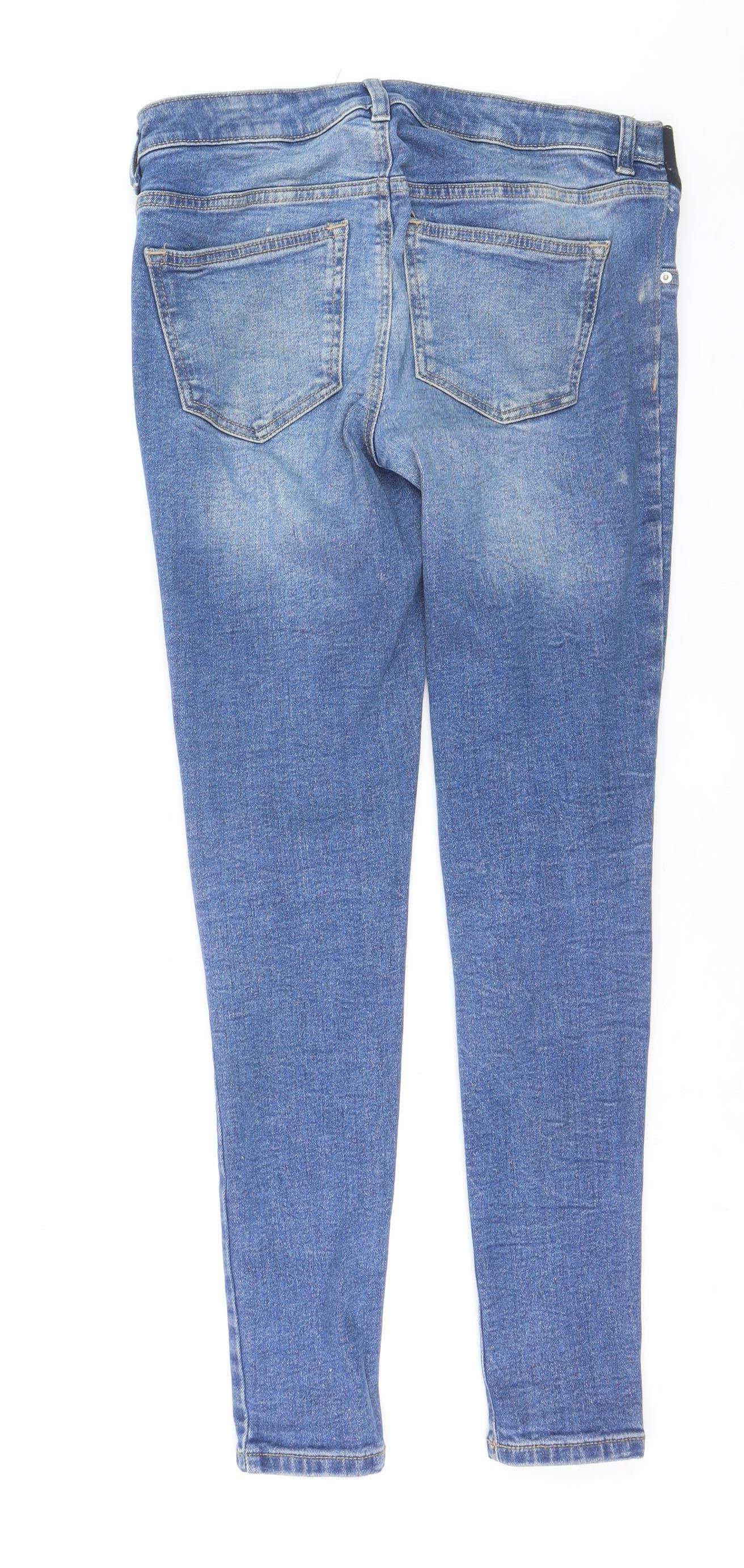 Primark Maternity Blue Skinny Jeans Women’s Size 8 Stretch Denim