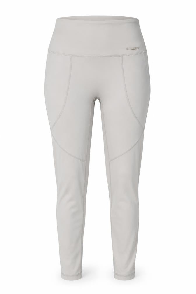 GYMGODDESS Womens Beige Leggings L Activewear High Waist Stretch