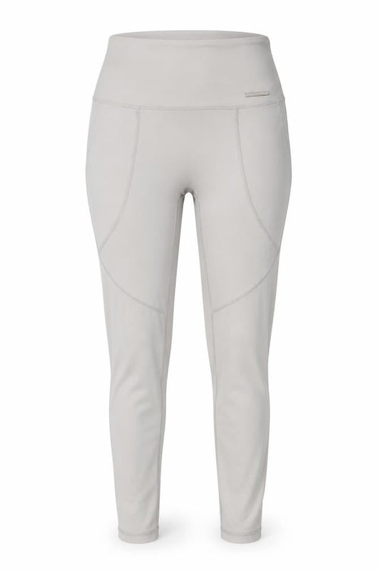GYMGODDESS Womens Beige Leggings L Activewear High Waist Stretch