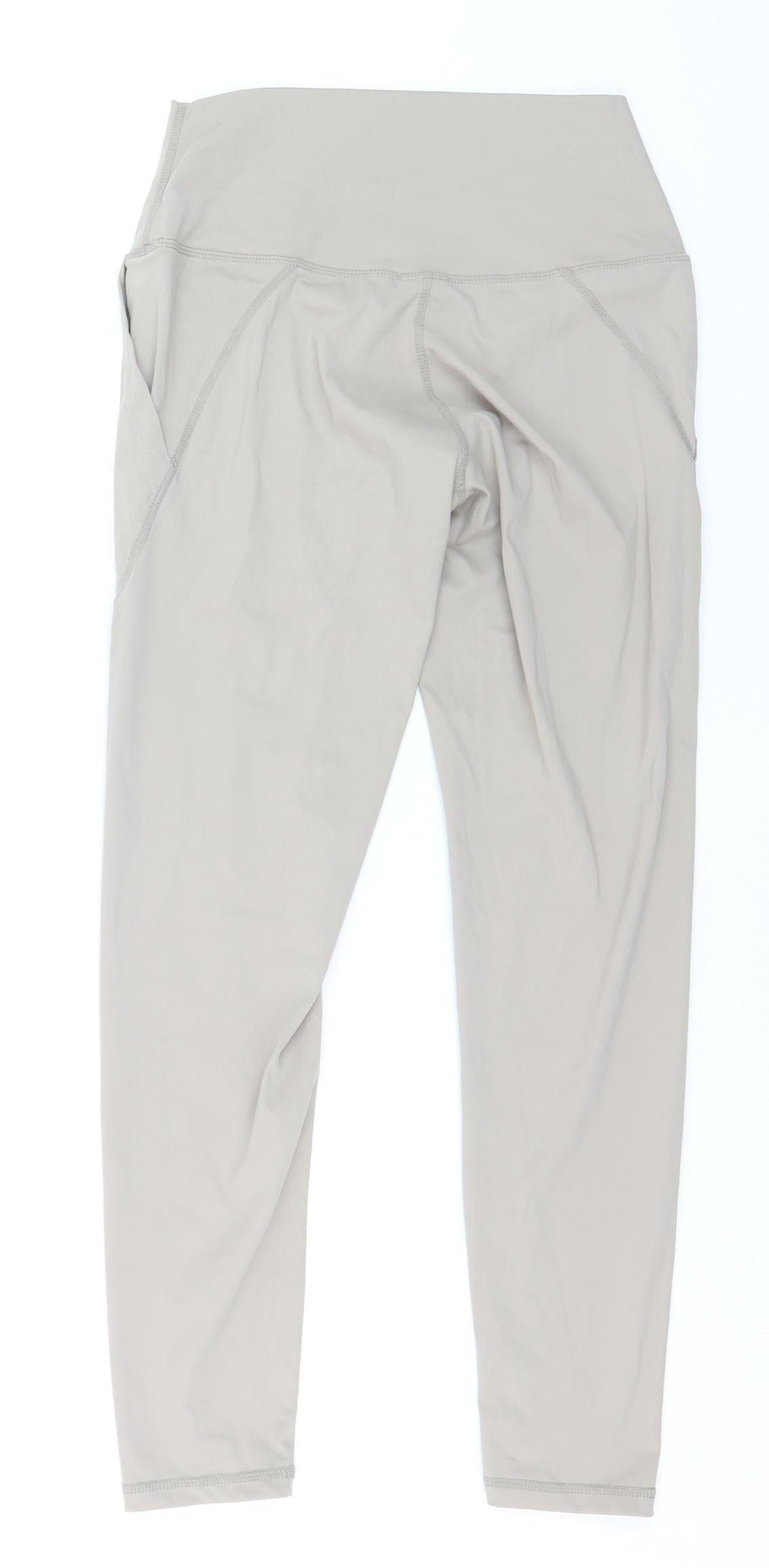 GYMGODDESS Womens Beige Leggings L Activewear High Waist Stretch